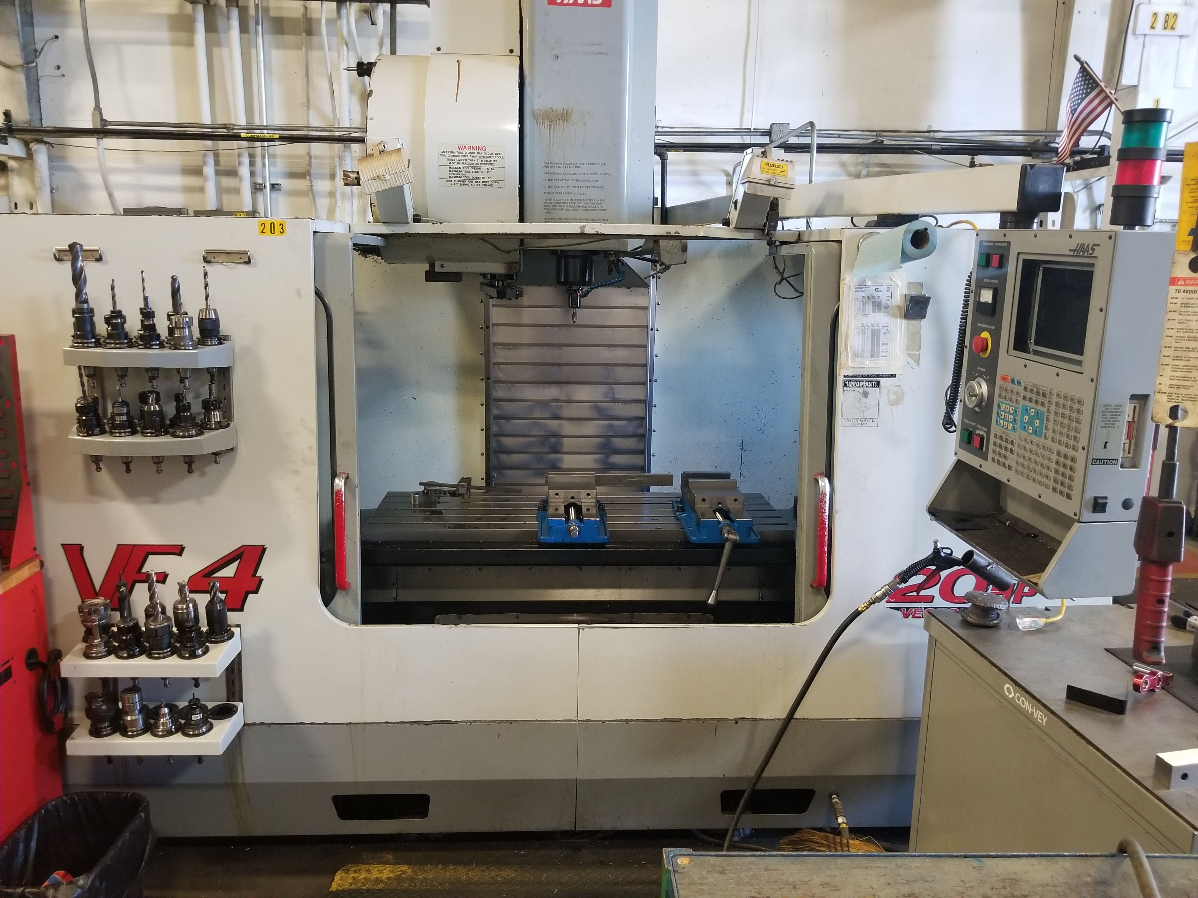 Used HAAS VF4 Vertical Machining Center 539