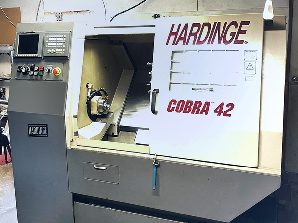 Used HARDINGE COBRA42 CNC Lathe 8588
