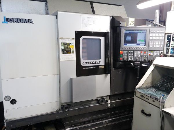 Used OKUMA LB3000EXII/1000 CNC Lathe #9430