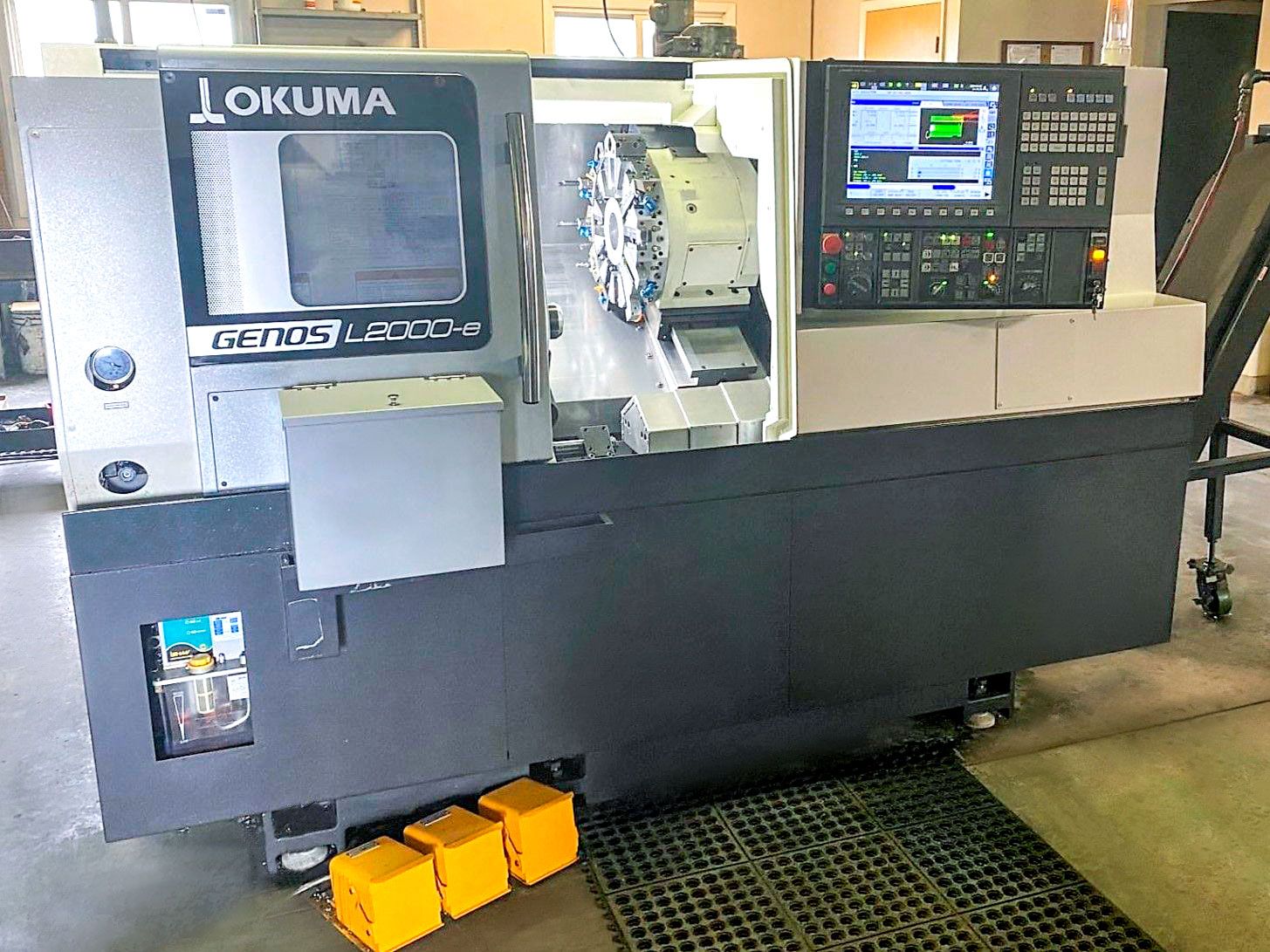 Used OKUMA GENOS L2000E CNC Lathe #8197
