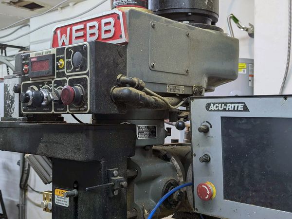 Used WEBB 3EVS Manual and Other Machining #10961