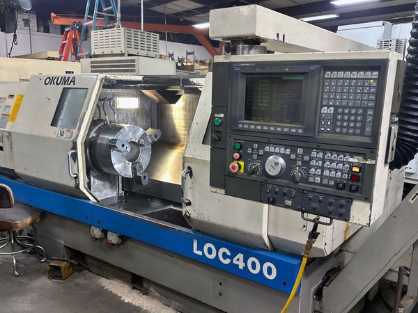 Used OKUMA LOC 400 CNC Lathe #13848