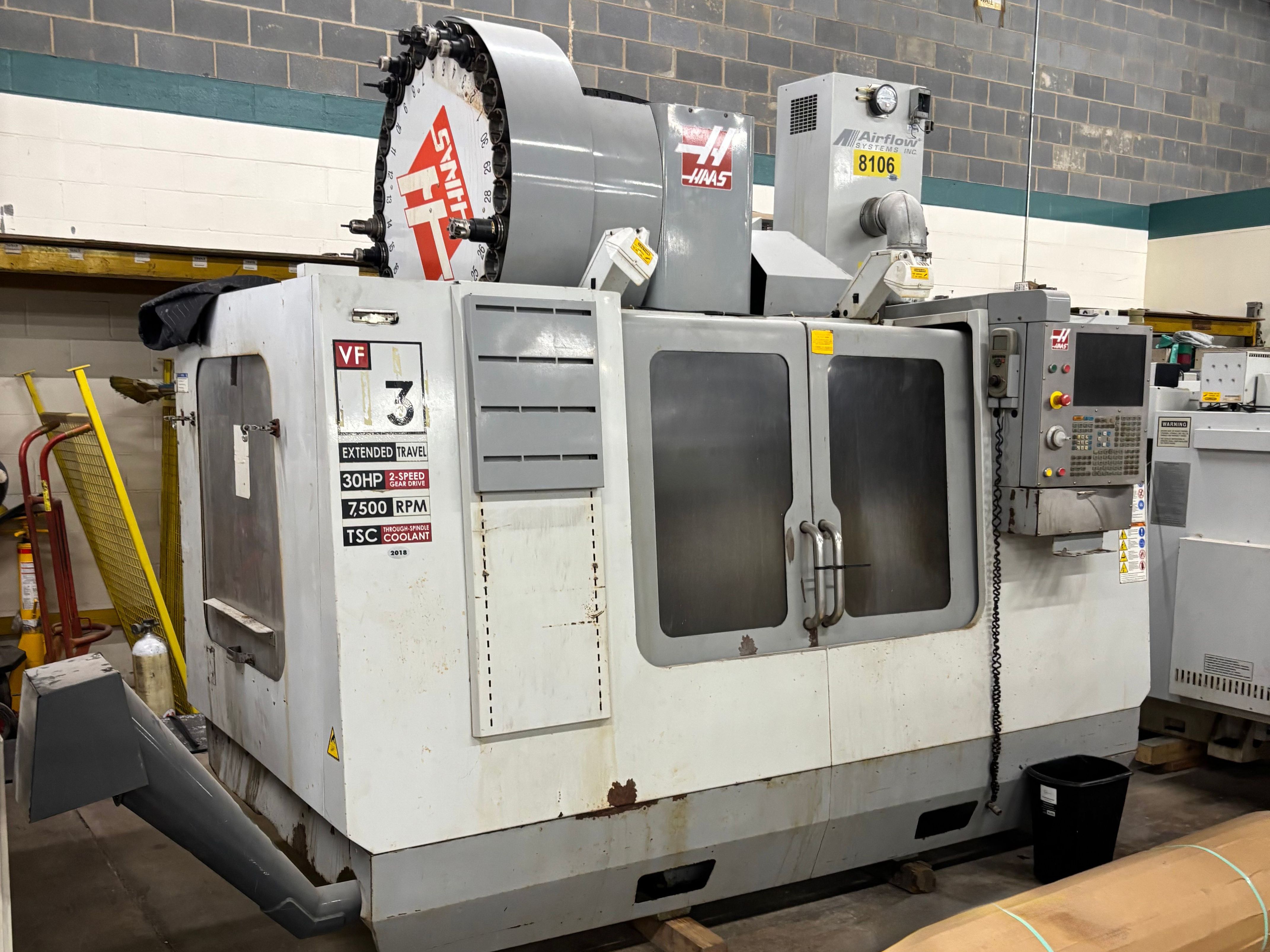 Used HAAS VF3YT-50 Vertical Machining Center #6574