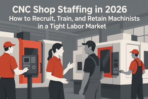 CNC Shop Staffing in 2026: How to Recruit, Train, and Retain Machinists in a Tight Labor Market